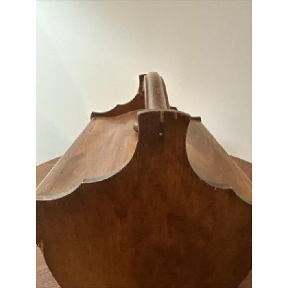 Vintage BUTLER Style Footed WOOD Handled Double Door SEWING BOX - Picture 11 of 12